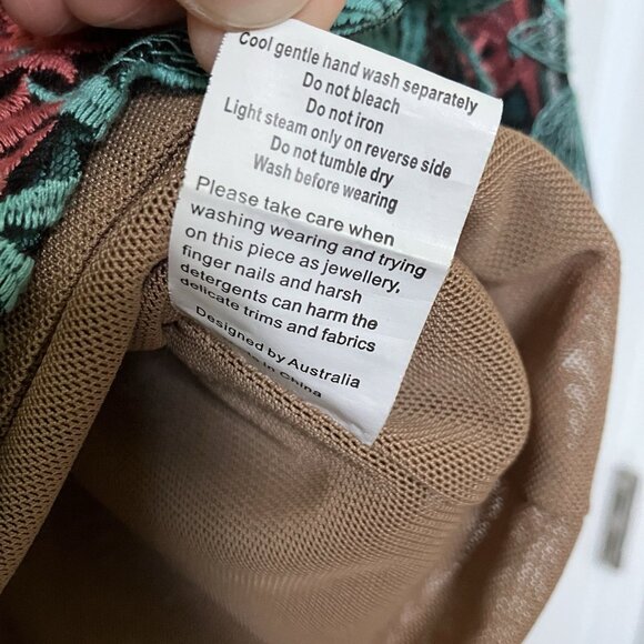 Elliatt Dress Womens Floral Lace Pink Blue Trumpet Bell Sleeve Mod Retro Wedding - Picture 6 of 12